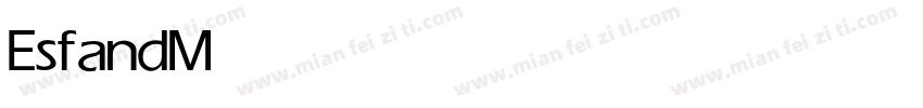 Esfand Medium字体转换